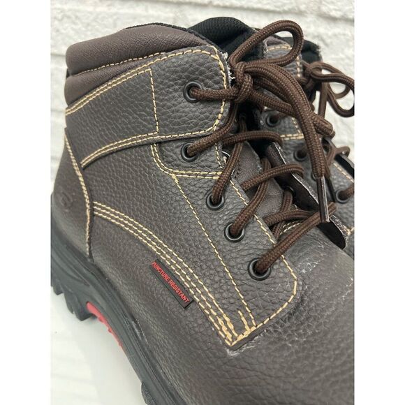 Sketchers Burgin Leather Steel Toe Boots Size 13